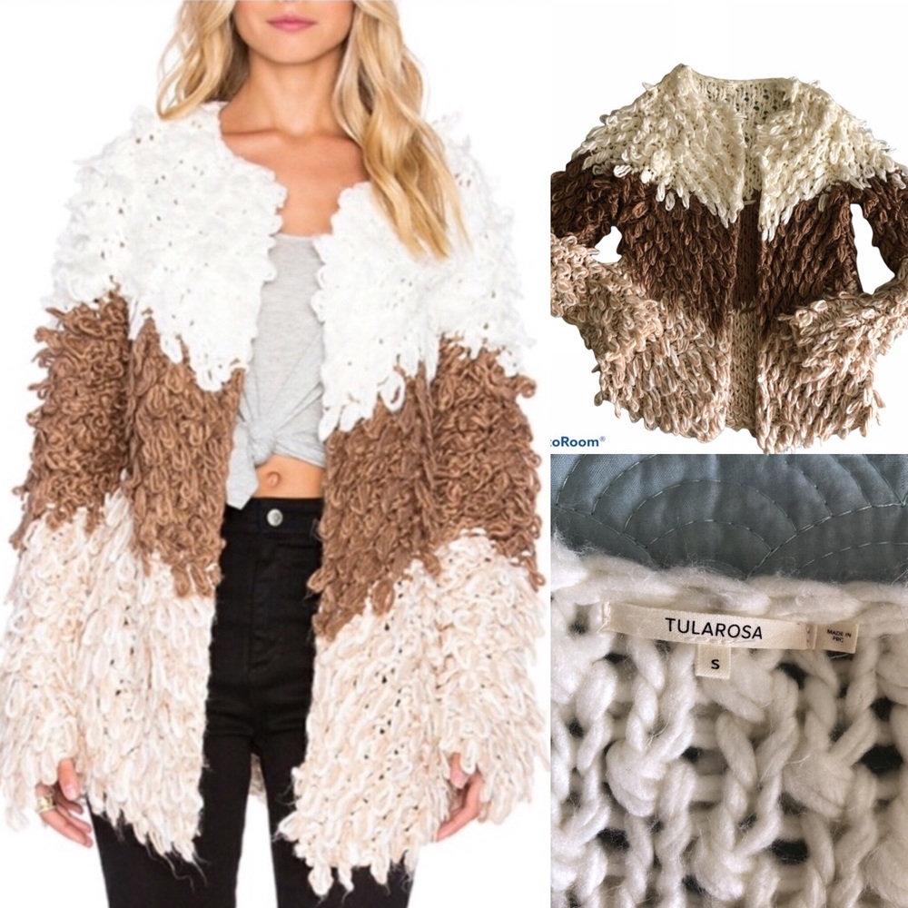 Tularosa Natural X Revolve Dylan knit coat